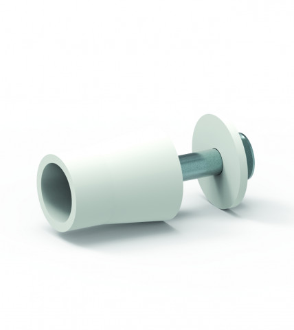 Eckermann kurze Anschlagstopfen, Stopper 27mm, weiß (16027WE)