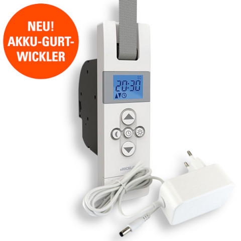 WIR eWickler eW420 Akku-Gurtwickler Comfort Unterputz für 23 mm Gurtband inkl. Netzteil