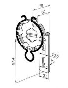 Somfy Antriebslager gekröpft (9763607) Somfy Rohrmotor-Zubehör