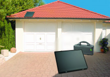 Berner Torantrieb GA101 Akku/Solar incl. Funk, 1 Sender 2-Kanal und Schiene