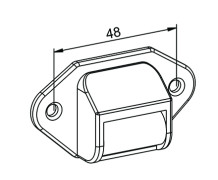 Eckermann Aufschraubleitrolle mit Kunststoffrolle und Bürste, Querformat (16452K)
