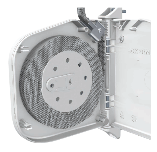 Eckermann Mini-Gurtwickler 18022EM, Lochabstand 154 mm mit 5 m Gurt