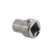 Somfy J4 Wellenadapter Vierkantwelle kurz 12 mm + M5x5 Gewindestift eingedreht (9017328)