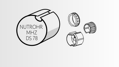 Somfy Adapter und Mitnehmer 78er Flachnutwelle für LT50-Antriebe
